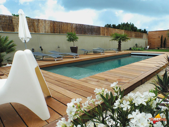 Lames de Terrasse Cumaru 145x21 mm double faces Lisse à visser