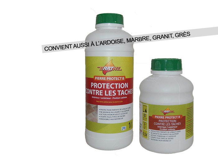 PROTECT B Pierre, Ardoise, Marbre, Granit, Grès en bidon de 5 litres