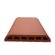 Chaperon arrondi terre cuite lisse 40x27.5x5 cm Rosé-Rouge