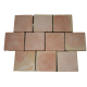 Carrelage Tomette Moulé Main Paille rosé 16x16x1.5 cm