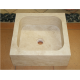 Vasque "Travertin Turc" 400 x 400 x 150 mm
