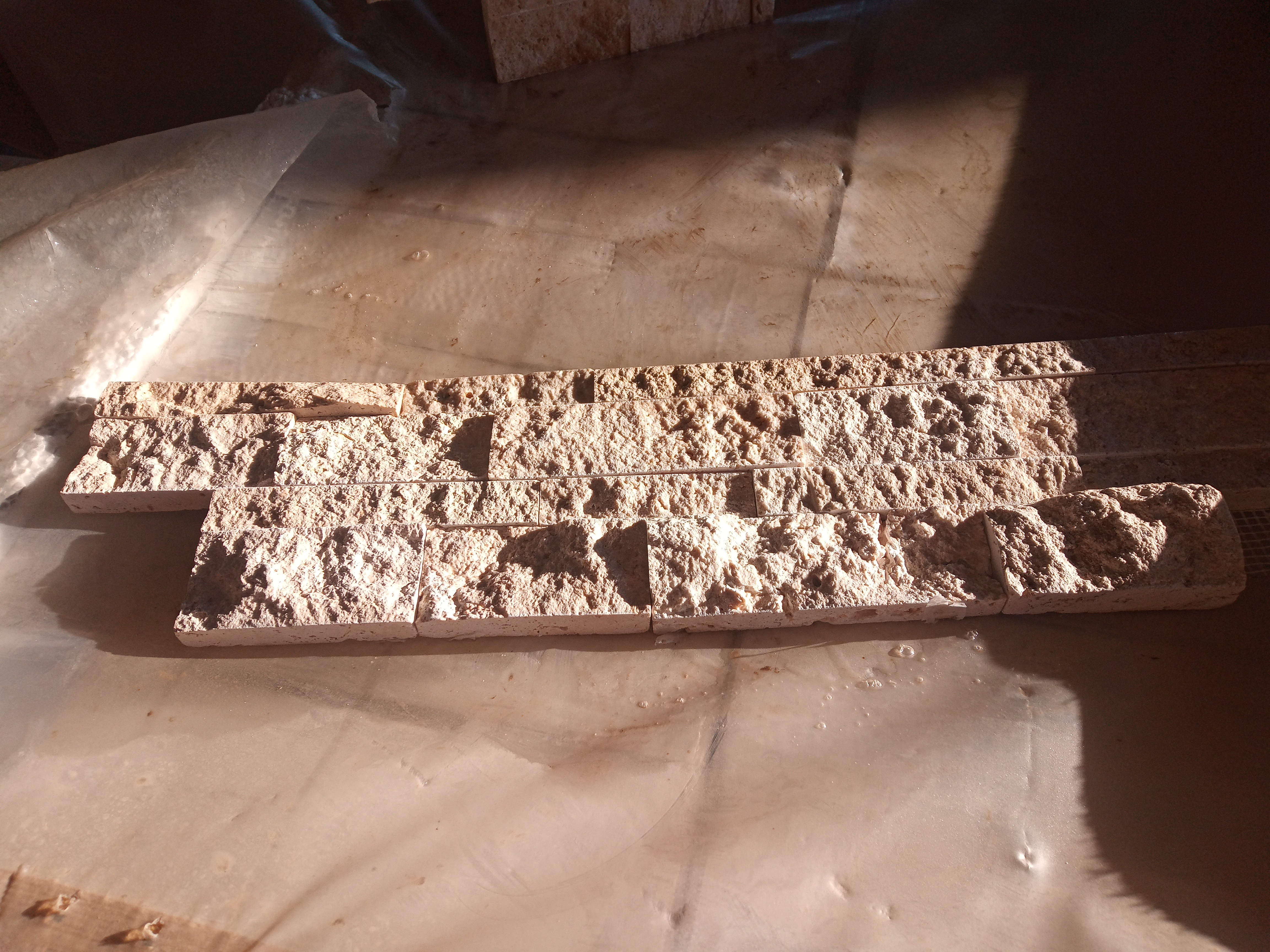 Plaquette de Parement Travertin Turc Light Split Face