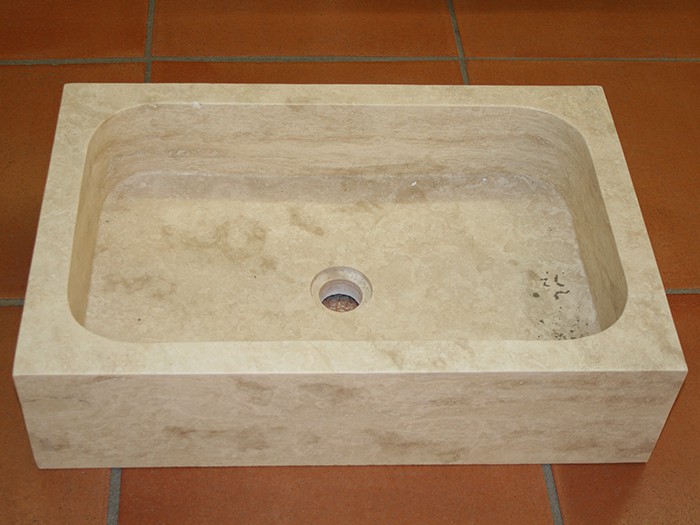 Vasque "Travertin Turc" 600x400x150mm