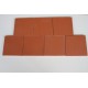 Carreaux terre cuite lisse saumon 20x20x1.4 cm