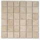 Mosaïque en Travertin Turc 50x50x10mm MIX (beige nuancé) 1er choix